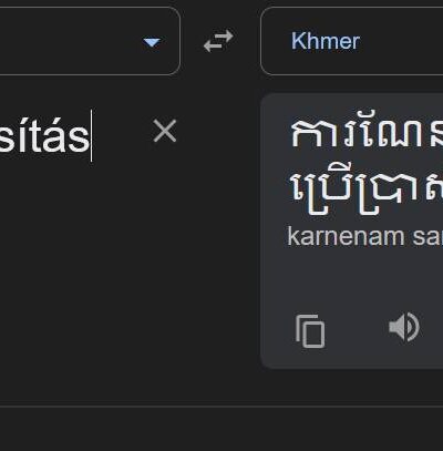 A Google Fordító használata
